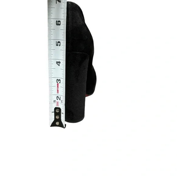 CHRISTIAN LOUBOUTIN SUEDE 100 MISS ELLEN CRISSCROSS PUMPS 40.5 - Picture 14 of 14